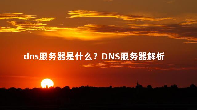 dns服务器是什么？DNS服务器解析：一目了然的解释